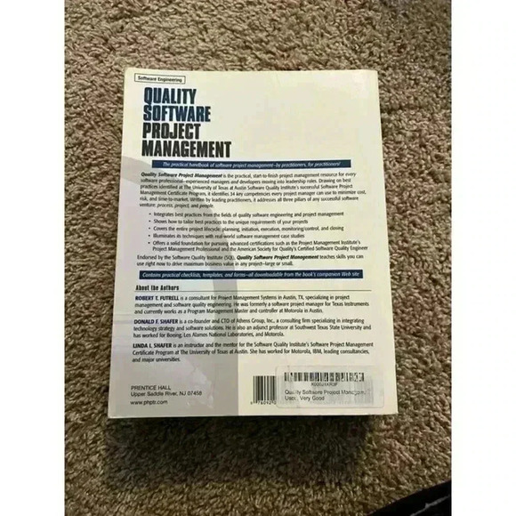 Quality Software Project Management | Futrell, Shafer, Shafer | Textbook - Picture 2 of 5